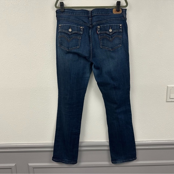 Levi's Dark Blue Straight Leg 505 Jeans - Picture 6 of 15